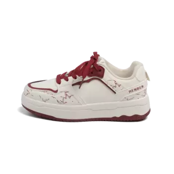 Кроссовки RENBEN Lifestyle Shoes Women's Low-top, бежевый/черный