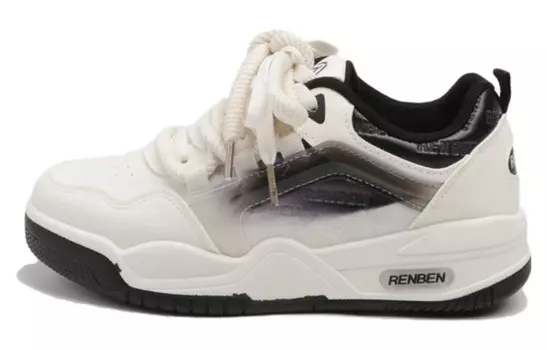 Кроссовки RENBEN Lifestyle Shoes Women's Low-top, бежевый/черный