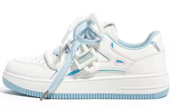 Кроссовки RENBEN Skateboarding Shoes Women's Low-top, серый