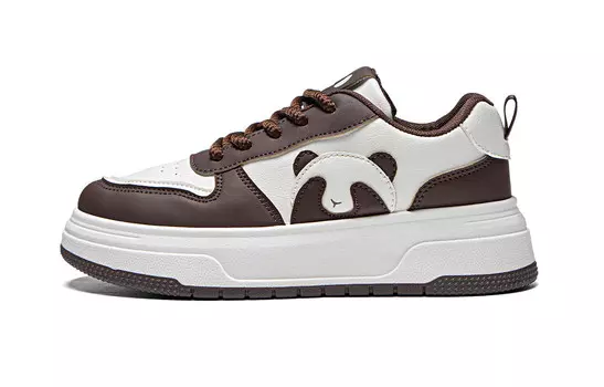 Кроссовки RENBEN Skateboarding Shoes Women's Low-top, коричневый