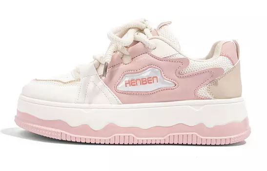 Кроссовки RENBEN Skateboarding Shoes Women's Low-top, синий/красный