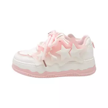 Кроссовки RENBEN Skateboarding Shoes Women's Low-top Candy Color, розовый