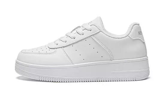 Кроссовки RENBEN Skateboarding Shoes Women's Low-top, белый