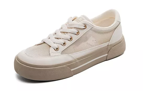 Кроссовки RENBEN Skateboarding Shoes Women's Low-top, черный
