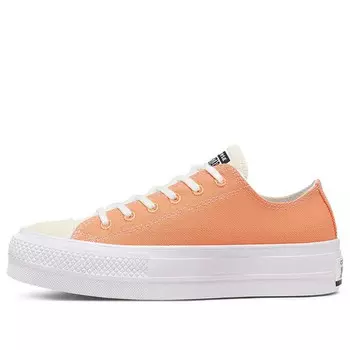 Кроссовки renew cotton chuck taylor all star platform low 'fuel orange' Converse, оранжевый