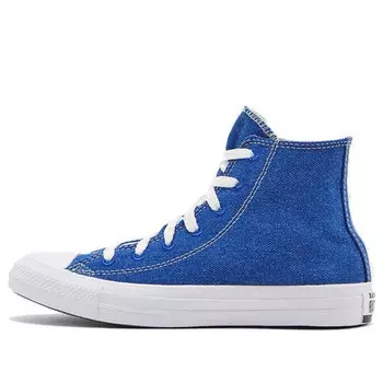 Кроссовки renew cotton chuck taylor all star high 'rush blue' Converse, синий
