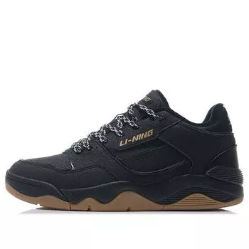 Кроссовки ретро 80-х мягкие уютные Li-Ning, черный