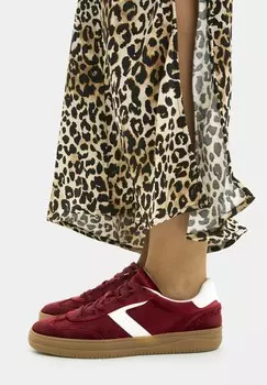 Кроссовки RETRO Bershka, темно-красный