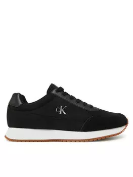 Кроссовки Retro Runner Low Laceup Canvas YW0YW01888 Calvin Klein Jeans, черный