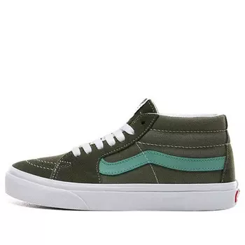 Кроссовки retro sport sk8-mid 'deep lichen green' Vans, зеленый