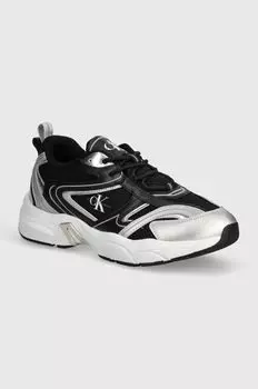 Кроссовки Retro Tennis Low Lace Mh Ml Mr Calvin Klein Jeans, черный