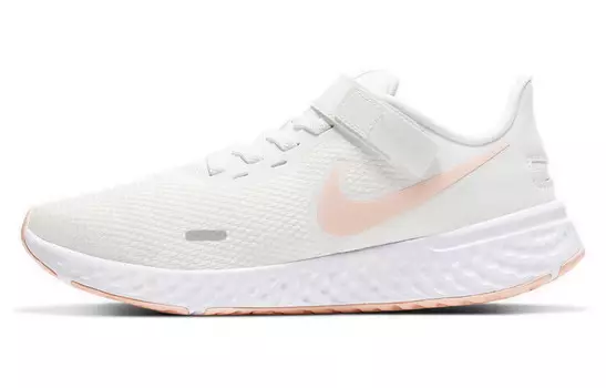 Кроссовки Revolution 5 Series женские с низким верхом, белые/розовые Nike