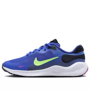 Кроссовки revolution 7 'ultramarine lime blast' Nike, мультиколор