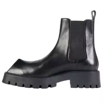 Кроссовки rhino 20mm boots 'black smooth calfskin' Balenciaga, черный