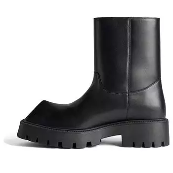 Кроссовки rhino booties 'black smooth calfskin' Balenciaga, черный
