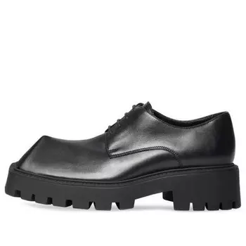 Кроссовки rhino derby shoes 'black smooth calfskin' Balenciaga, черный