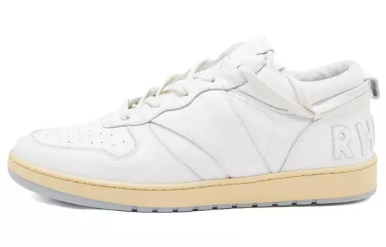 Кроссовки RHUDE Embroidered-logo Low-top Sneakers, белый