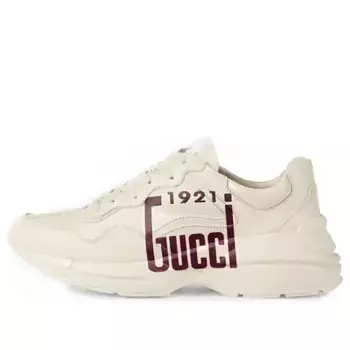 Кроссовки rhyton '1921 beige' Gucci, бежевый