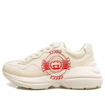 Кроссовки rhyton 'disk print' Gucci, белый