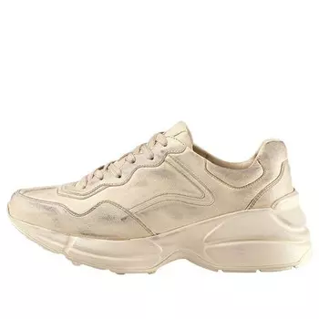 Кроссовки rhyton 'distressed ivory' Gucci, белый