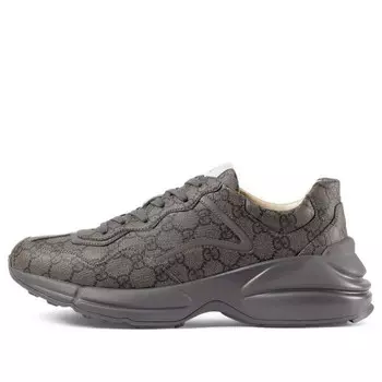 Кроссовки rhyton 'grey monogram' Gucci, серый