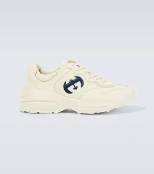 Кроссовки rhyton Gucci, белый