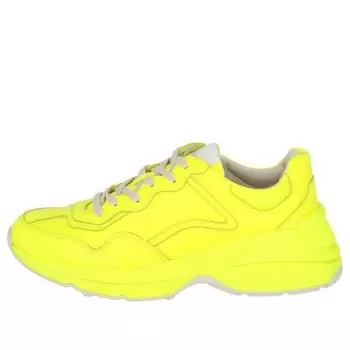 Кроссовки rhyton low 'yellow fluorescent' Gucci, желтый