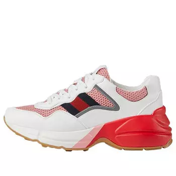 Кроссовки rhyton 'white pink reflective' Gucci, белый