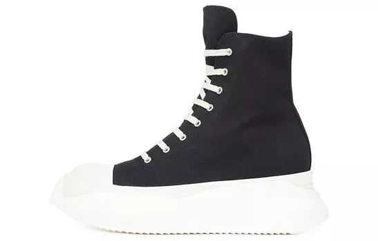 Кроссовки Rick Owens Abstract High Top, черный / белый