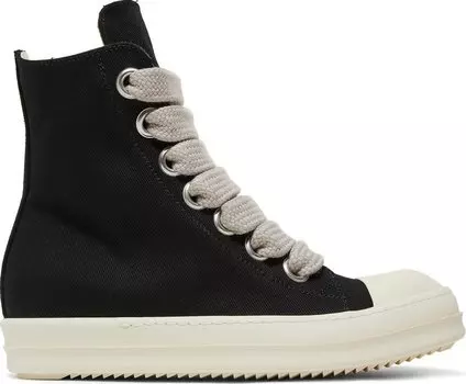 Кроссовки Rick Owens DRKSHDW Fogachine Cotton Denim Megalace High Black Milk, черный