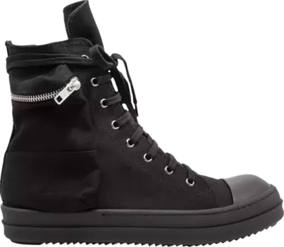 Кроссовки Rick Owens DRKSHDW Gethsemane Cotton Cargo High Triple Black, черный