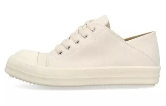 Кроссовки Rick Owens DRKSHDW Slip-on Leather Sneakers, бежевый