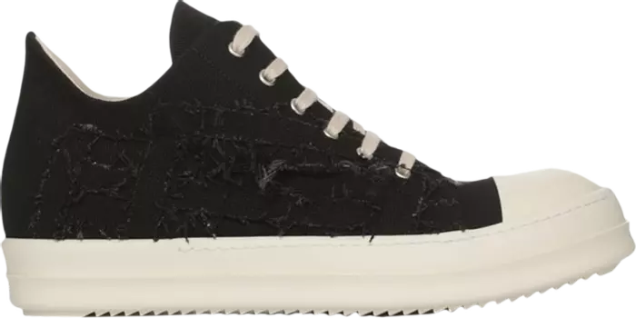 Кроссовки Rick Owens EDFU DRKSHDW Slashed Low Black Milk, черный