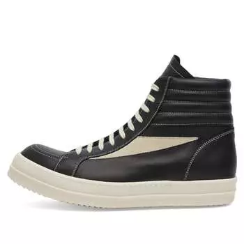 Кроссовки Rick Owens High Vintage Sneaks, цвет Black & Milk