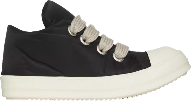 Кроссовки Rick Owens Lido DRKSHDW Jumbo Lace Puffer Low 'Black Pearl', черный