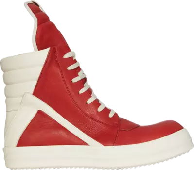 Кроссовки Rick Owens Lido Geobasket High 'Cardinal Red Milk', красный