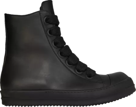 Кроссовки Rick Owens Lido Jumbo Laced Sneaker 'Black', черный