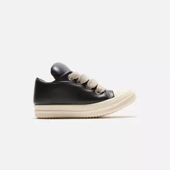 Кроссовки Rick Owens Scarpe in Pelle Jumbo Laced Padded Low Sneakers, цвет Black/Milk