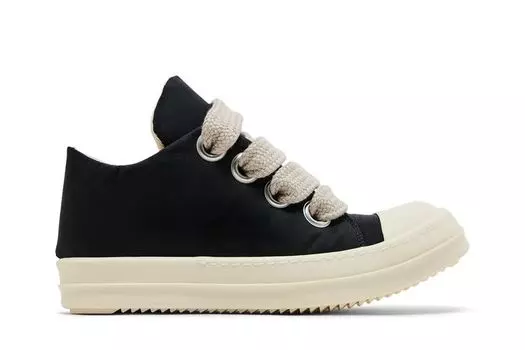 Кроссовки Rick Owens Wmns DRKSHDW Hollywood Jumbo Lace Puffer Low 'Black Milk', черный