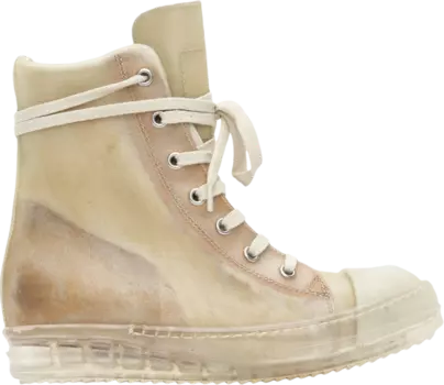 Кроссовки Rick Owens Wmns EDFU High Natural Transparent, белый