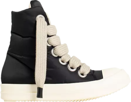 Кроссовки Rick Owens Wmns Lido DRKSHDW Jumbo Lace Puffer High 'Black Pearl', черный