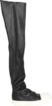 Кроссовки Rick Owens Wmns Lido Knee-High Stocking Sneaks 'Black Milk', черный