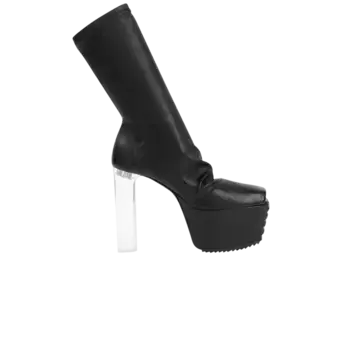 Кроссовки Rick Owens Wmns Minimal Grill Stretch Boot, цвет Black Clear