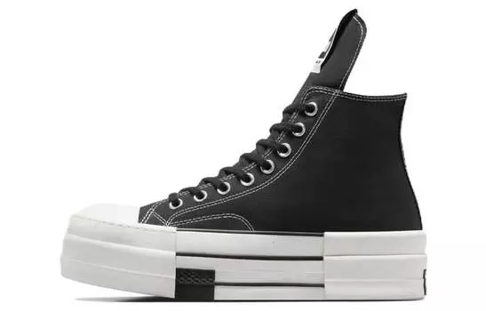 Кроссовки Rick Owens x DRKSHDW DBL DRKSTAR Chuck 70 High 'Black', черный