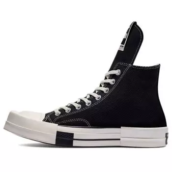 Кроссовки rick owens x turbodrk chuck 70 high 'black' Converse, черный