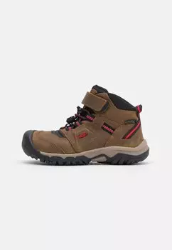 Кроссовки RIDGE FLEX MID WP UNISEX Keen, цвет brown/red