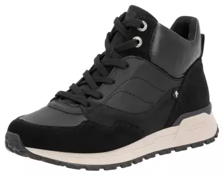 Кроссовки Rieker EVOLUTION, повседневная обувь, высокие кроссовки, ботинки на шнуровке с набивкой по краям голенища, черный