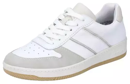 Кроссовки Rieker, из смешанного материала, повседневная обувь, полуботинки, туфли на шнуровке, серый