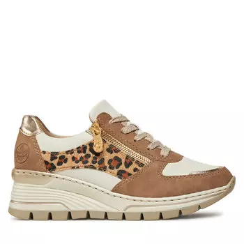 Кроссовки Rieker N8308-64 Beige Combination, бежевый
