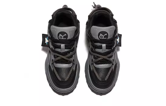 Кроссовки RIFUGIO VO' Skateboarding Shoes Unisex Low-top, черный/серый